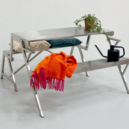 ステンレステーブルベンチ