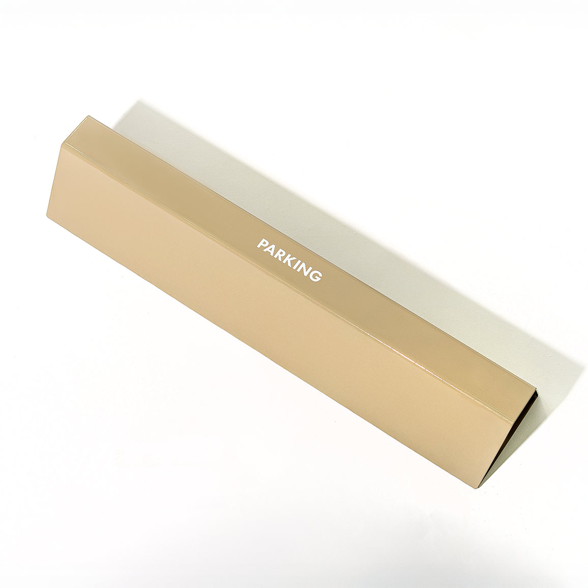 スチールカーストッパーtypeD (ベージュ)　車止め　タイヤ止め