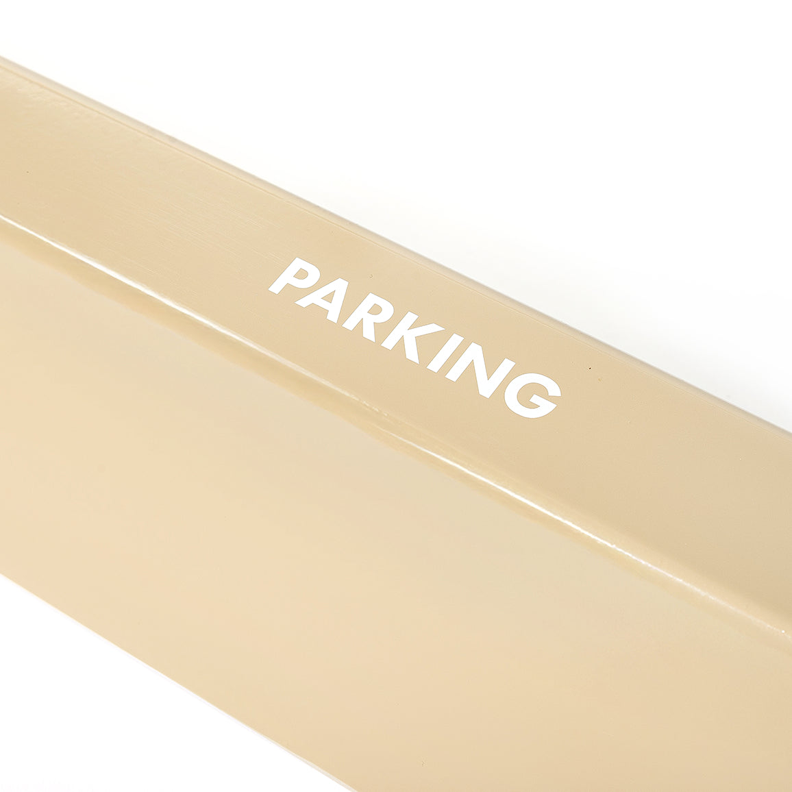 スチールカーストッパーtypeD (ベージュ)　車止め　タイヤ止め