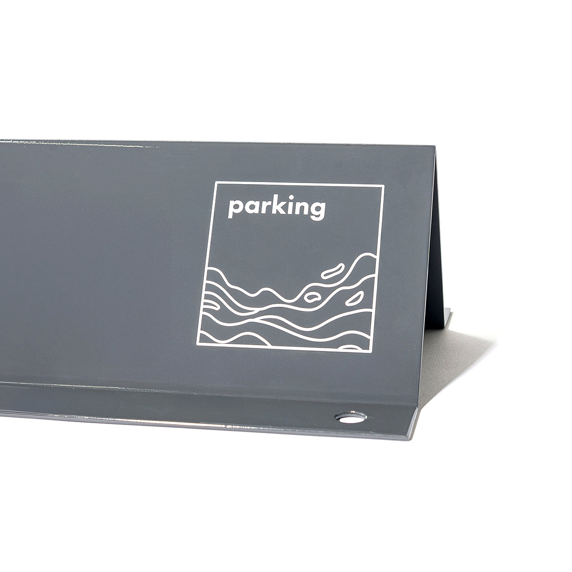 スチールカーストッパーtypeS (グレー)　車止め　タイヤ止め