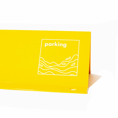 スチールカーストッパーtypeS (イエロー)　車止め　タイヤ止め