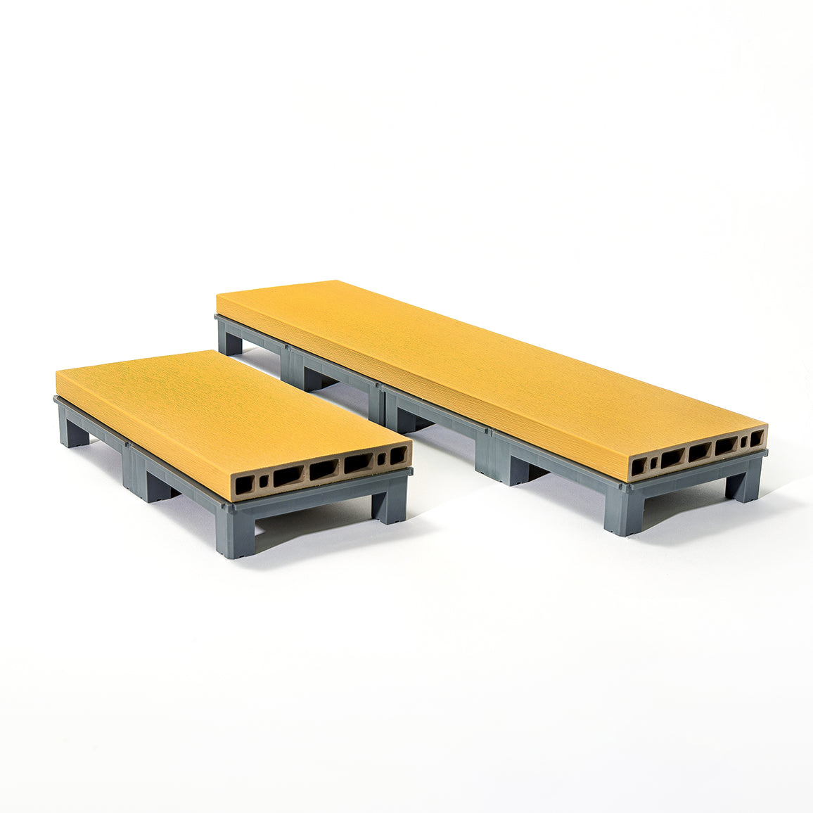 ベランデッキ (アンバーイエロー) 　ベランダデッキ　ジョイント式デッキ　パネルデッキ