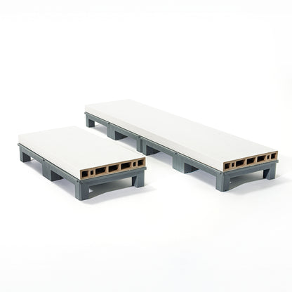 ベランデッキ (ホワイト) 　ベランダデッキ　ジョイント式デッキ　パネルデッキ