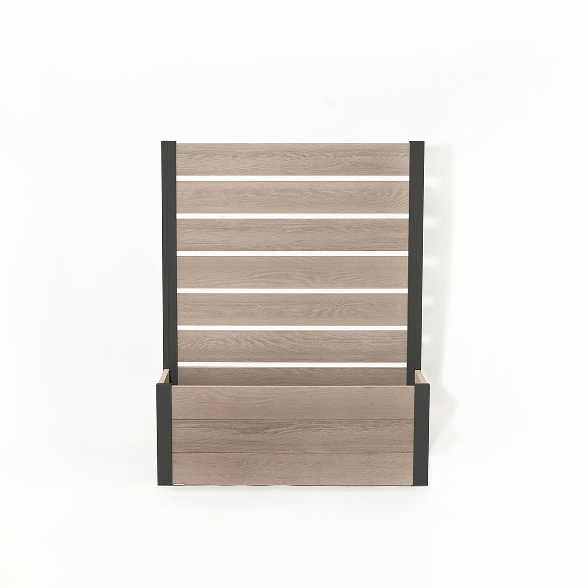 プランターフェンス (グレージュ×ブラック) 　プランター　フェンス　ガーデニング　