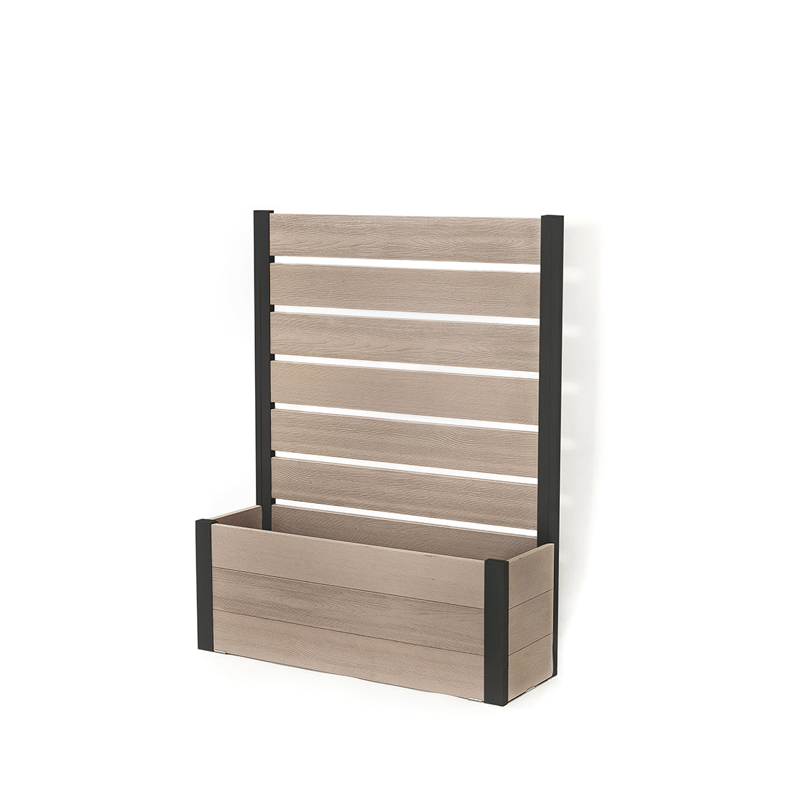 プランターフェンス (グレージュ×ブラック) 　プランター　フェンス　ガーデニング　