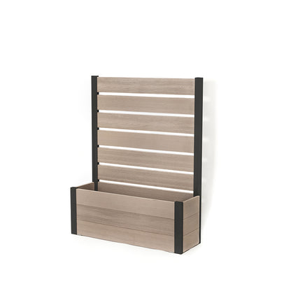 プランターフェンス (グレージュ×ブラック) 　プランター　フェンス　ガーデニング　