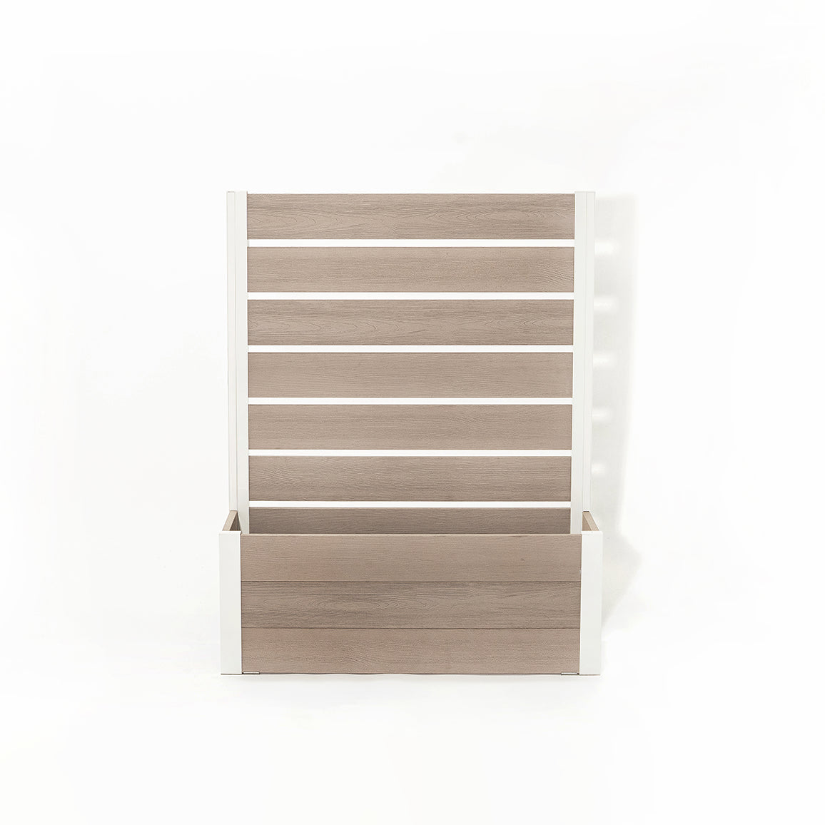 プランターフェンス (グレージュ×ホワイト)  　プランター　フェンス　ガーデニング　