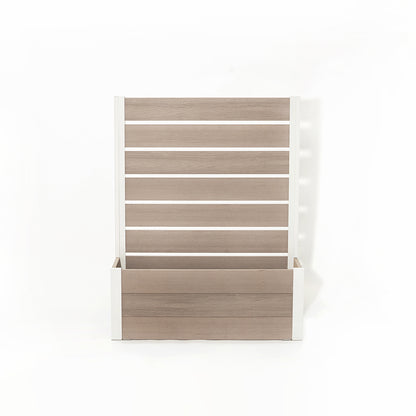 プランターフェンス (グレージュ×ホワイト)  　プランター　フェンス　ガーデニング　