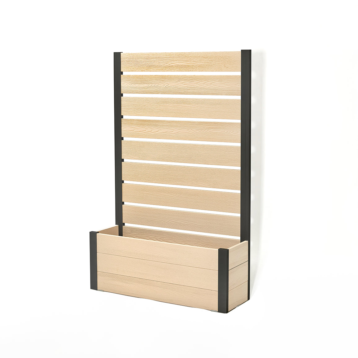 プランターフェンス(ベージュ×ブラック) 　プランター　フェンス　ガーデニング　