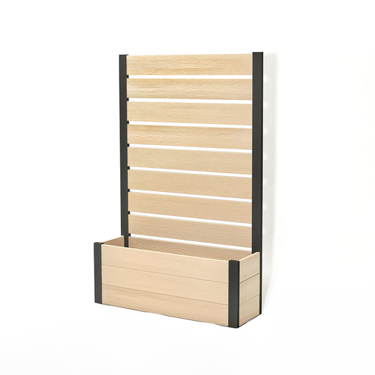 プランターフェンス(ベージュ×ブラック) 　プランター　フェンス　ガーデニング　