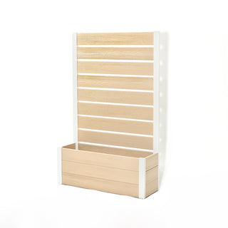 プランターフェンス (ベージュ×ホワイト) H1200～1800