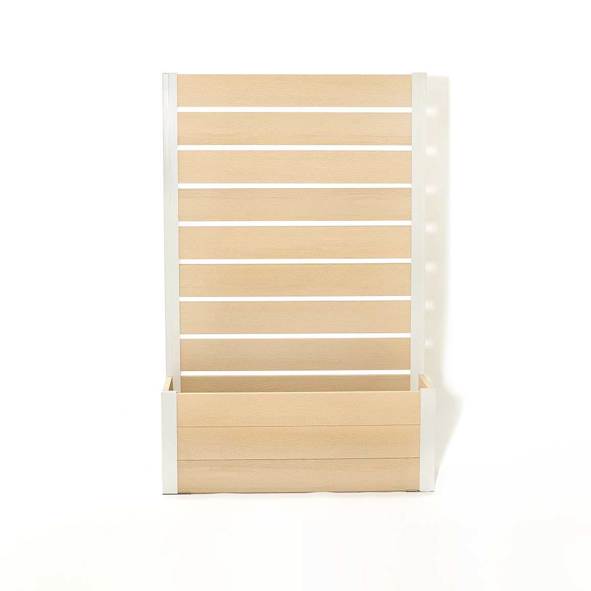 プランターフェンス(ベージュ×ホワイト) 　プランター　フェンス　ガーデニング　