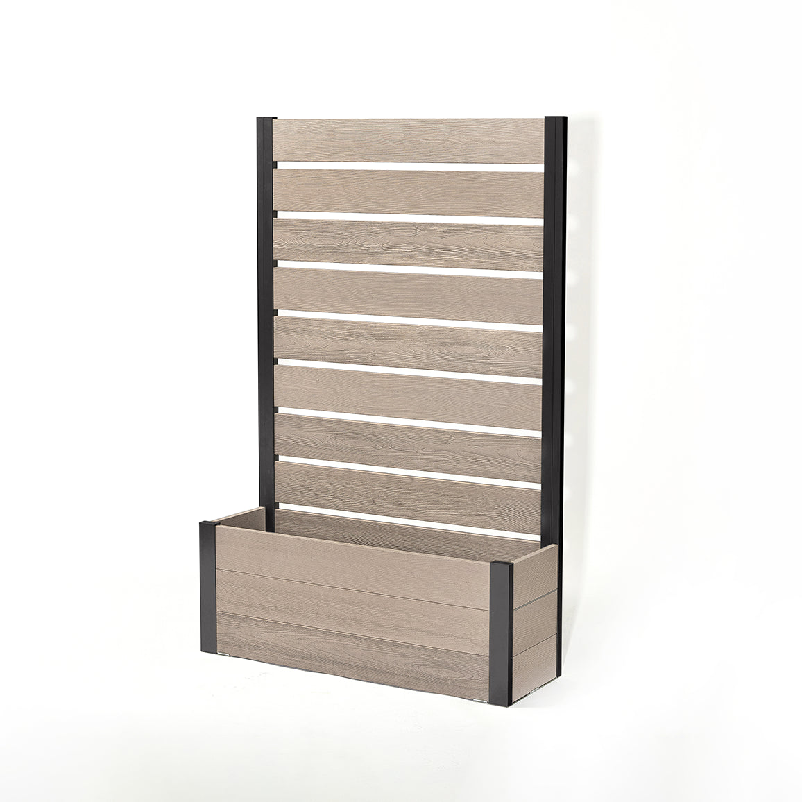 プランターフェンス (グレージュ×ブラック) 　プランター　フェンス　ガーデニング　