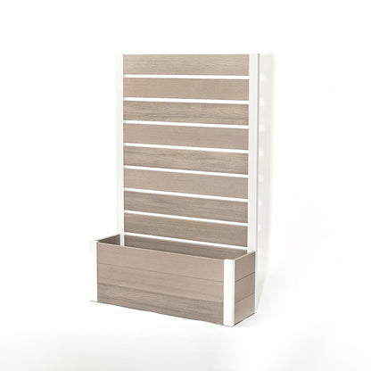 プランターフェンス (グレージュ×ホワイト)  　プランター　フェンス　ガーデニング　