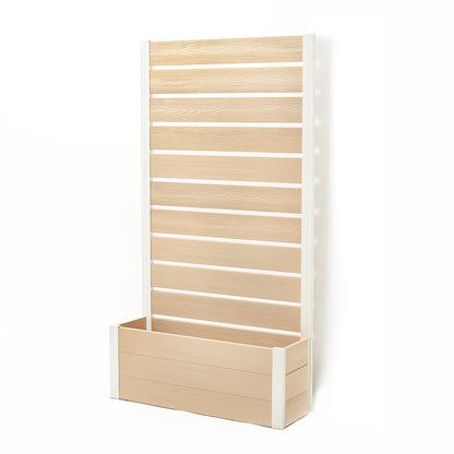 プランターフェンス(ベージュ×ホワイト) 　プランター　フェンス　ガーデニング　