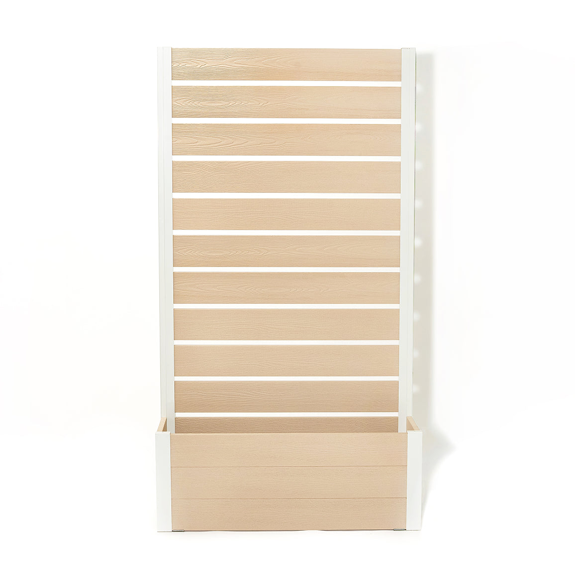 プランターフェンス(ベージュ×ホワイト) 　プランター　フェンス　ガーデニング　