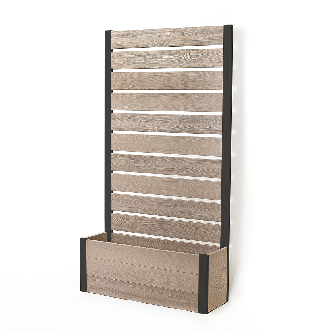 プランターフェンス (グレージュ×ブラック) 　プランター　フェンス　ガーデニング　