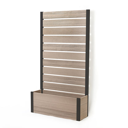 プランターフェンス (グレージュ×ブラック) 　プランター　フェンス　ガーデニング　