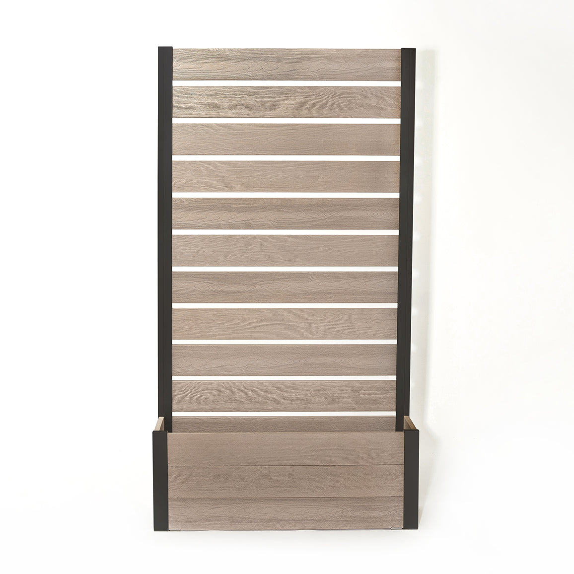 プランターフェンス (グレージュ×ブラック) 　プランター　フェンス　ガーデニング　