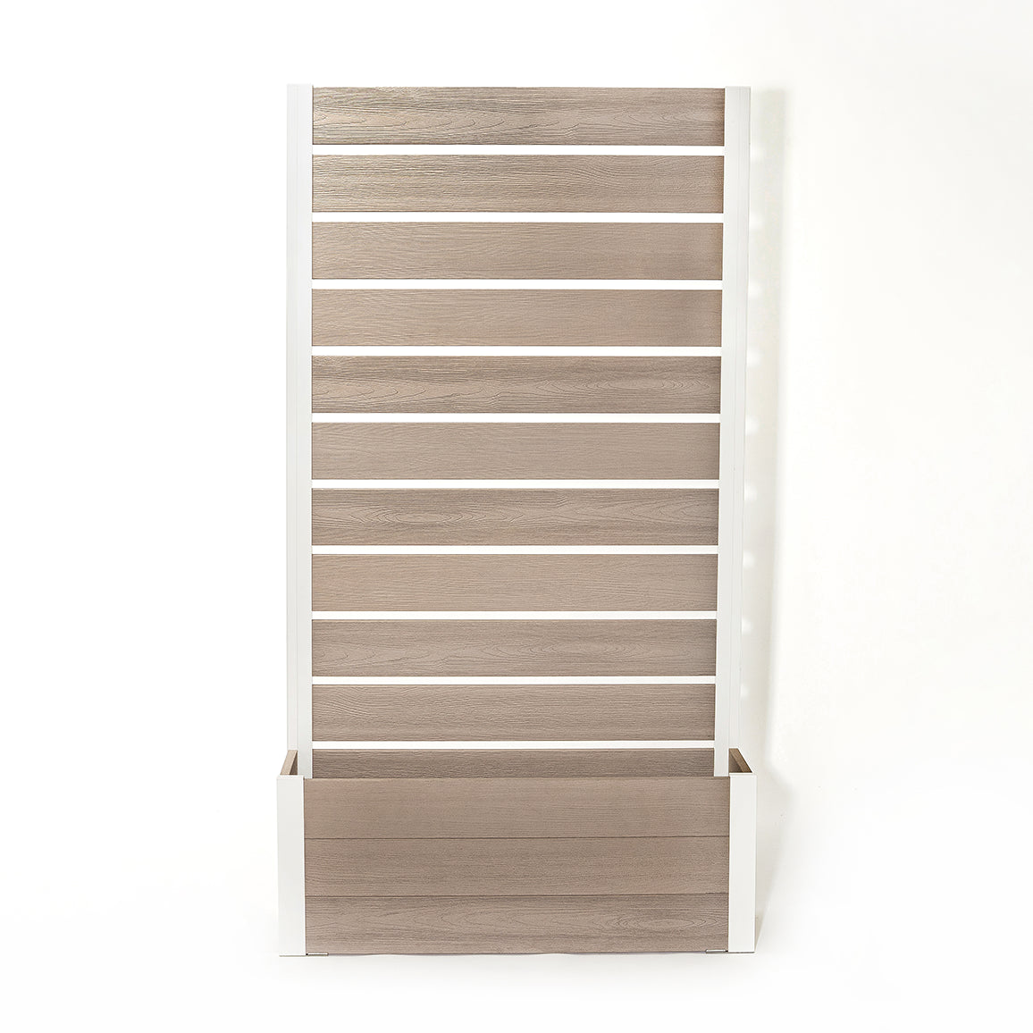 プランターフェンス (グレージュ×ホワイト)  　プランター　フェンス　ガーデニング　