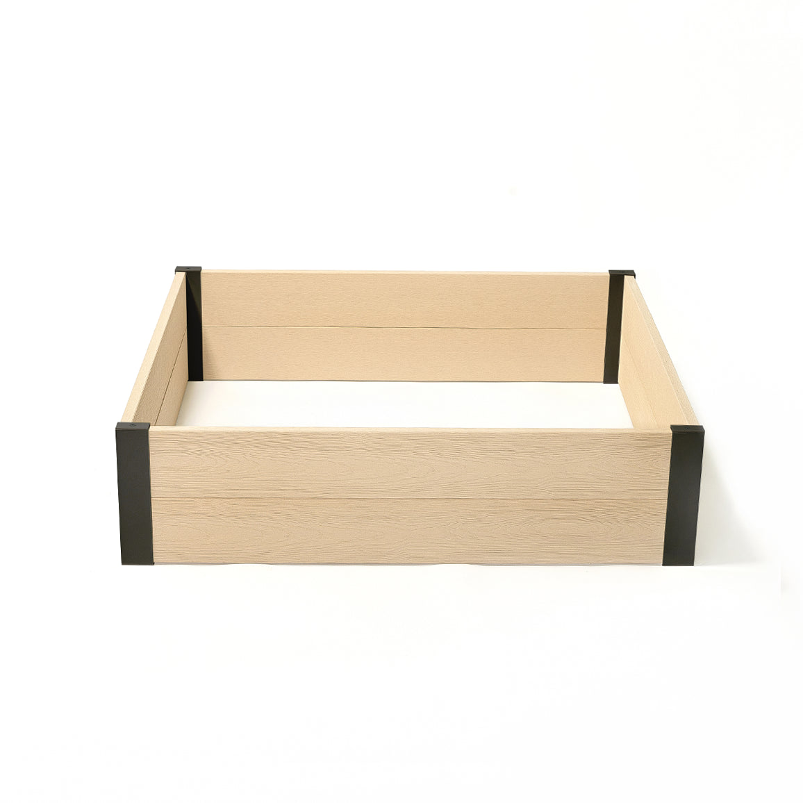 レイズドベッド(ベージュ×ブラック)　家庭菜園　花壇　ガーデニング