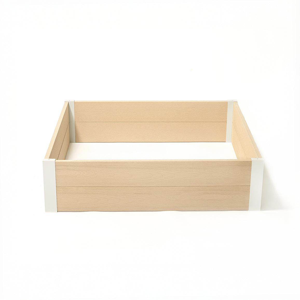 レイズドベッド(ベージュ×ホワイト)　家庭菜園　花壇　ガーデニング