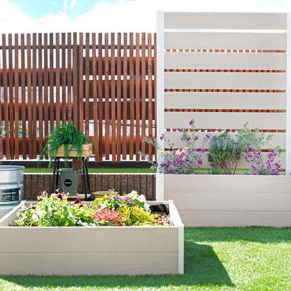 レイズドベッド (グレージュ×ブラック)