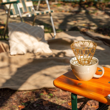 ポータブルコーヒードリッパー (ゴールド)