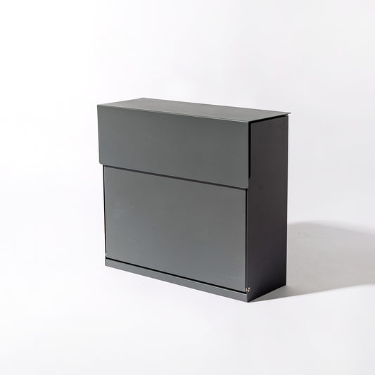 ダイヤルロックポスト(ダークグレー)　メールボックス　郵便受け