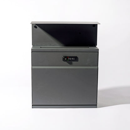 ダイヤルロックポスト(ダークグレー)　メールボックス　郵便受け