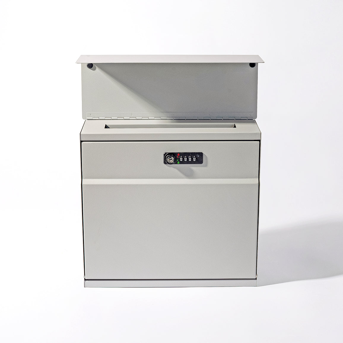 ダイヤルロックポスト (ライトグレー)　メールボックス　郵便受け