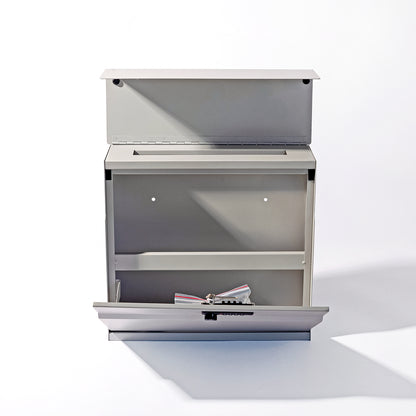 ダイヤルロックポスト (ライトグレー)　メールボックス　郵便受け