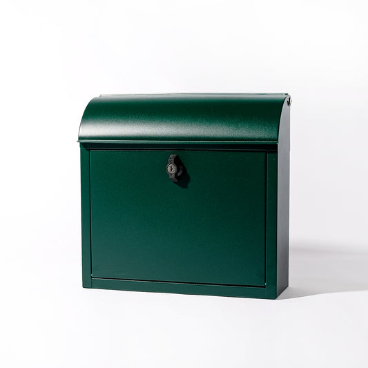 鍵付きポスト (グリーン)　メールボックス　郵便受け