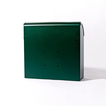 鍵付きポスト (グリーン)　メールボックス　郵便受け