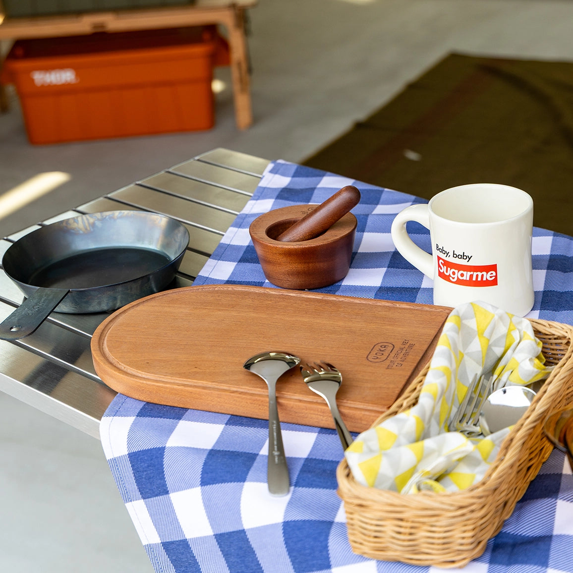 チェックテーブルクロス　テーブルカバー