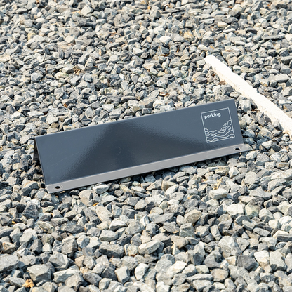 スチールカーストッパーtypeS (グレー)　車止め　タイヤ止め