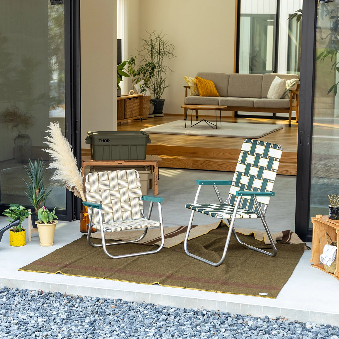 ウールラグ　アウトドアラグ　ラグ　ブランケット