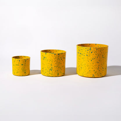 エコチップ円柱フラワーポット　植木鉢　鉢カバー