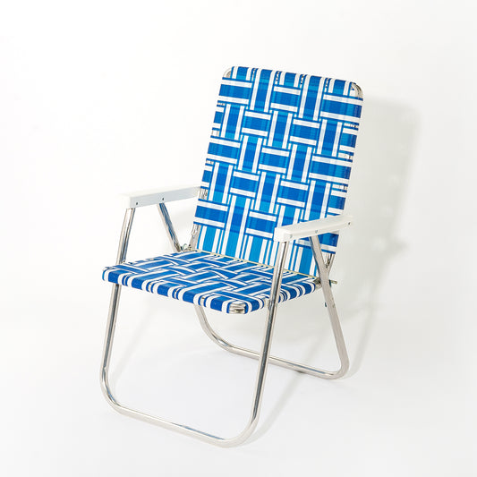 LAWN CHAIR CLASSIC (Blue＆White Stripe)　アウトドアチェア　折り畳みチェア