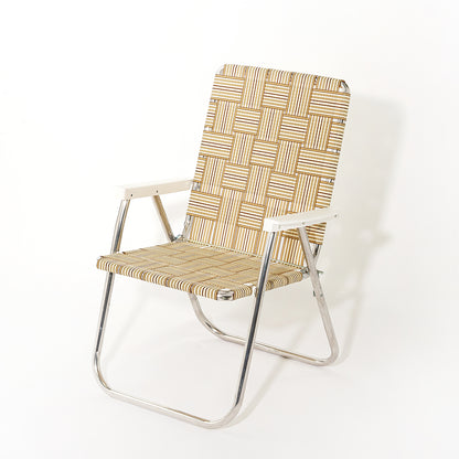 LAWN CHAIR CLASSIC (Tan Stripe)　アウトドアチェア　折り畳みチェア