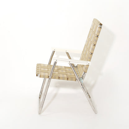 LAWN CHAIR CLASSIC (Tan Stripe)　アウトドアチェア　折り畳みチェア