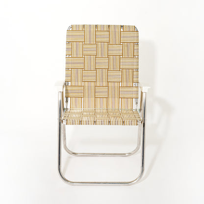LAWN CHAIR CLASSIC (Tan Stripe)　アウトドアチェア　折り畳みチェア