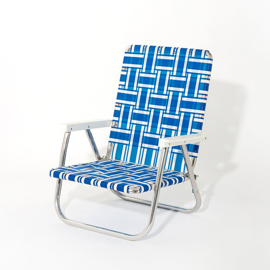 LAWN CHAIR BEACH (Blue＆White Stripe)　アウトドアチェア　折り畳みチェア