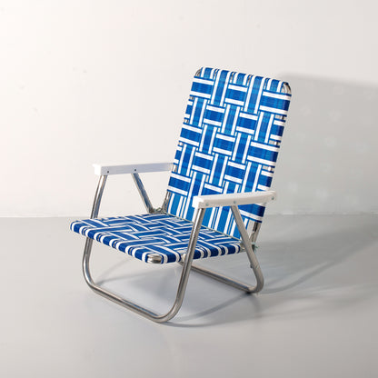 LAWN CHAIR BEACH (Blue＆White Stripe)　アウトドアチェア　折り畳みチェア
