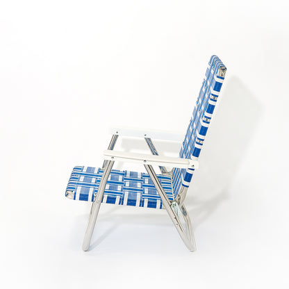 LAWN CHAIR BEACH (Blue＆White Stripe)　アウトドアチェア　折り畳みチェア