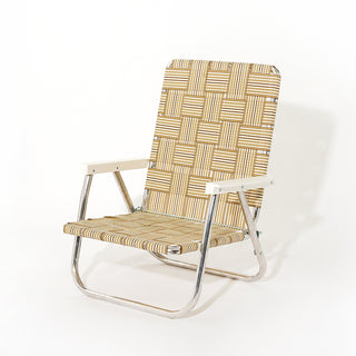 LAWN CHAIR BEACH (Tan Stripe)