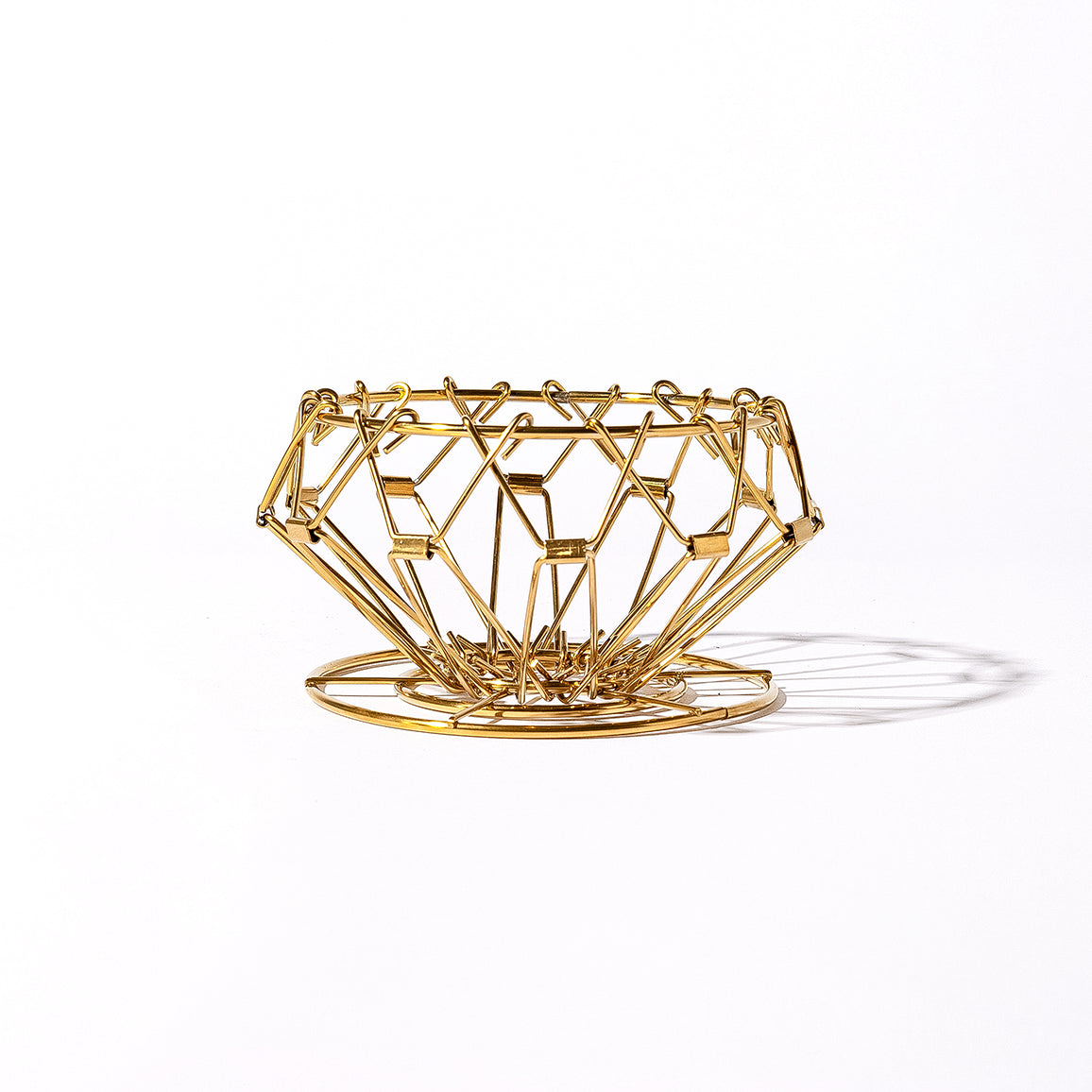 ポータブルコーヒードリッパー (ゴールド)　アウトドア　持ち運びドリッパー　コーヒーグッズ