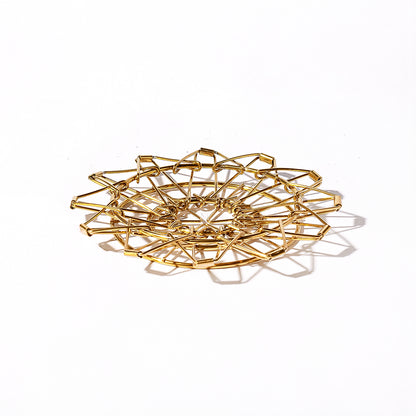 ポータブルコーヒードリッパー (ゴールド)　アウトドア　持ち運びドリッパー　コーヒーグッズ