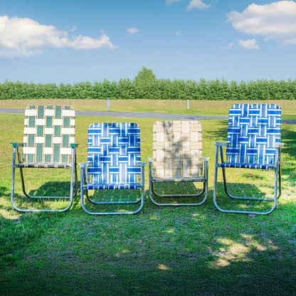LAWN CHAIR CLASSIC (Blue＆White Stripe)