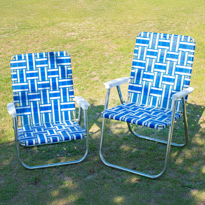 LAWN CHAIR CLASSIC (Blue＆White Stripe)